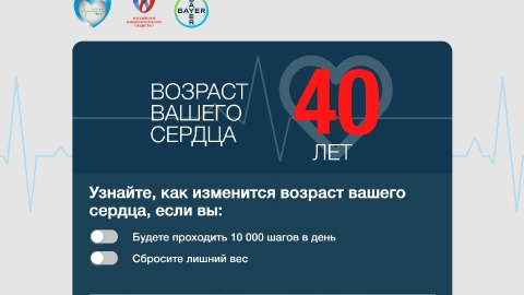 Разработка онлайн-теста «Измерь возраст своего сердца!»